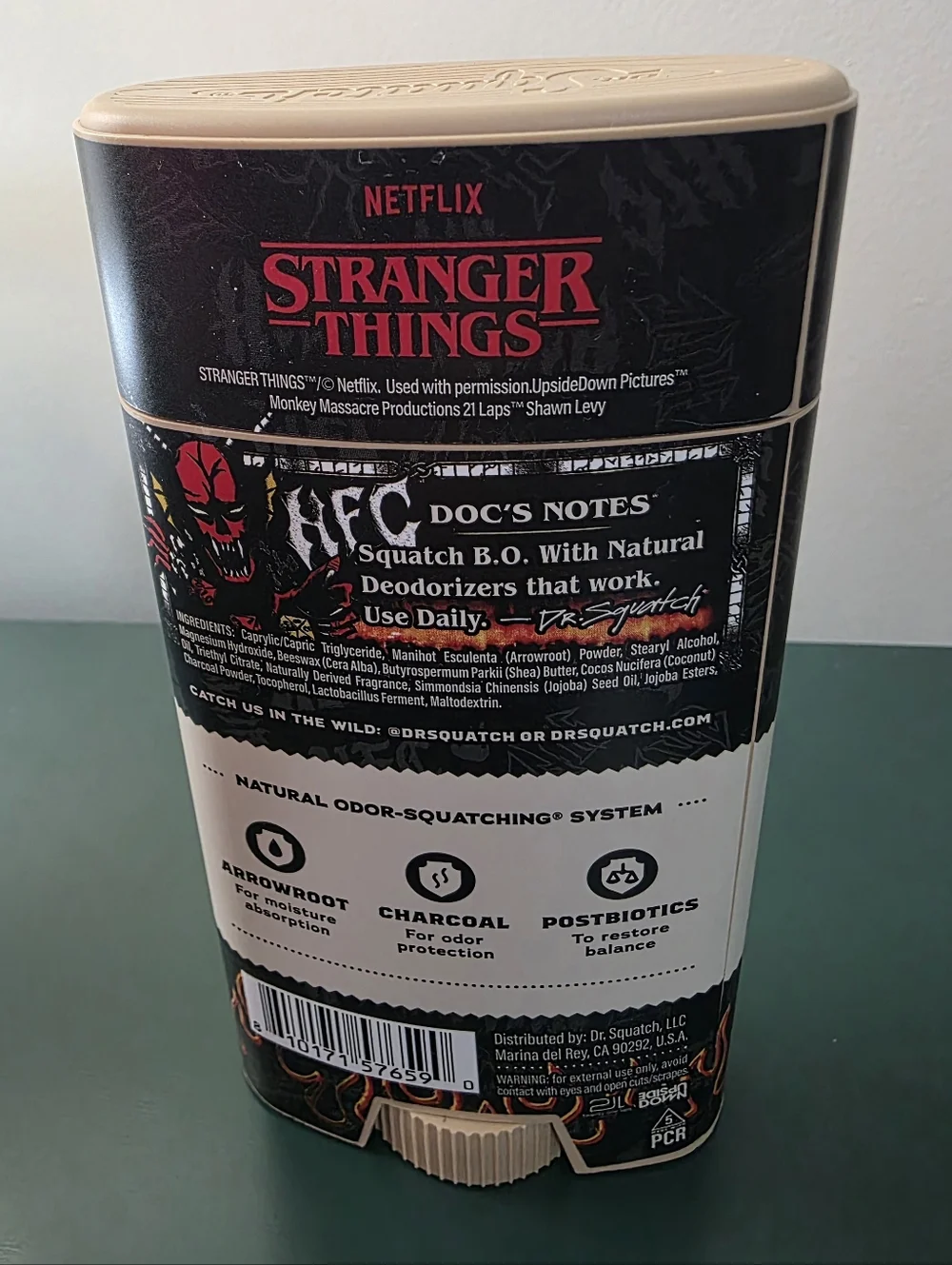 New Dr. Squatch Stranger Things Deodorant Limited Edition Aluminum Free 2.65 Oz